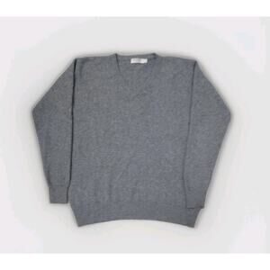 LOCHMERE 100% SUPER SOFT CASHMERE V-NECK SCOTLAND SIZE M MACHINE WASH